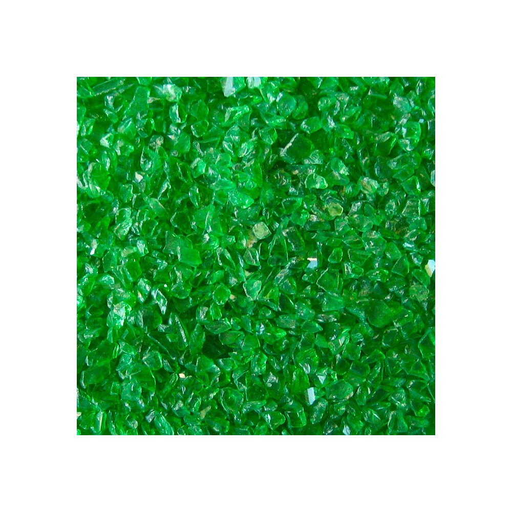 VIDRIO VERDE TRITURADO. SACO 8 KG