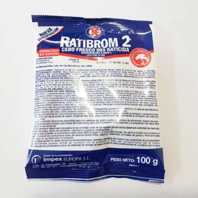 Raticida Ratibrom 2 Bolsa 100g